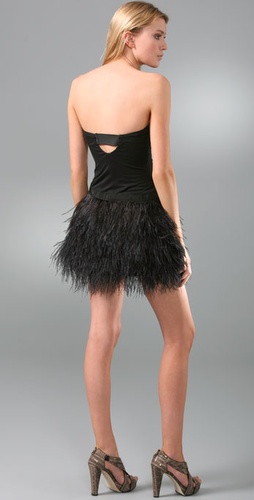 Shopbop.com Haute Hippie Ostrich dress